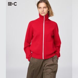 UNIQLO :C Washable Milano Ribbed Full-Zip Cardigan